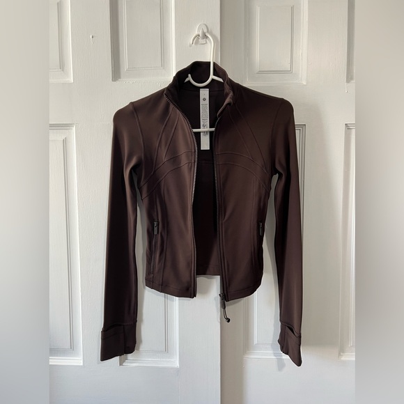 ‼️SOLD‼️🆕Lululemon🍋 Define Cropped Jacket Nulu Colour Espresso Sz 0 - Picture 7 of 12